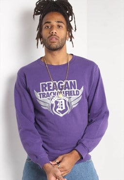 Vintage USA College Sweatshirt Purple