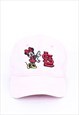 VINTAGE DISNEY MICKEY MOUSE CAP BABY PINK WITH EMBROIDERY