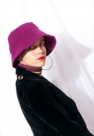 90S VINTAGE BUCKET HAT IN PURPLE
