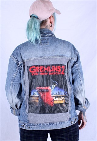 REWORKED GREMLINS 2 MOVIE VINTAGE DENIM JACKET