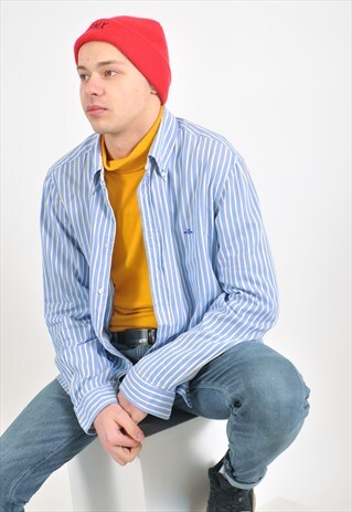 VINTAGE REPLAY LONG SLEEVE STRIPED SHIRT