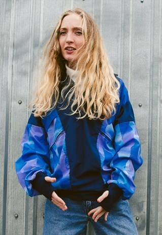 VINTAGE 80S RETRO WINDBREAKER JACKET