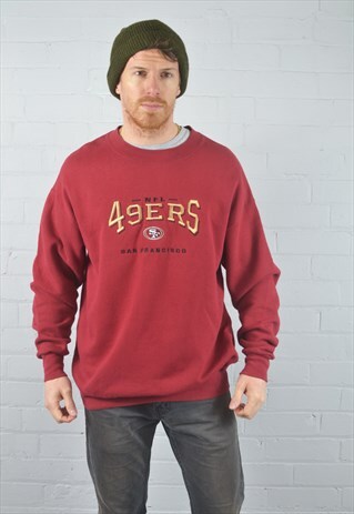 VINTAGE LEE RED "49ERS" COLLEGE SWEATSHIRT