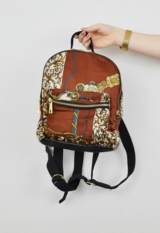 SCARF PRINT BACKPACK