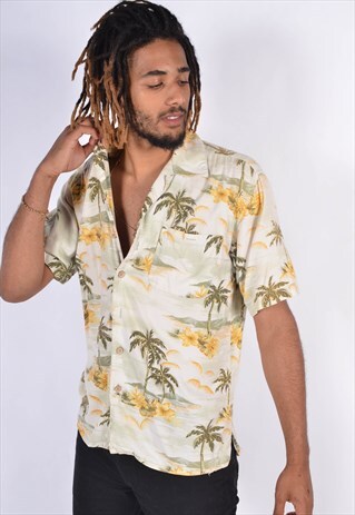 VINTAGE HAWAIIAN CRAZY PATTERNED SHIRT