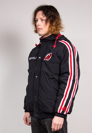 90'S VINTAGE STARTER NHL NEW JERSEY DEVILS PADDED COAT