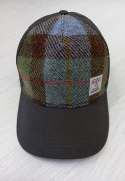 00s Glen Appin Baseball Cap Brown Multi Harris Tweed