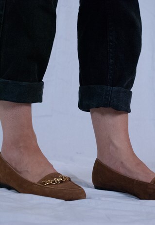 GOLD BUCKLE LOAFERS