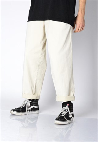 VINTAGE 90S BEIGE CHINOS PANTS