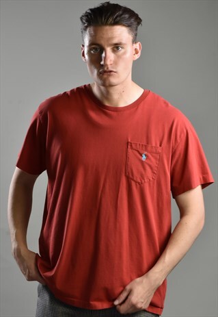 1990S POLO RALPH LAUREN CREWNECK COTTON POCKET TEE
