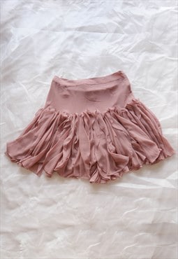 vintage fairy dusty pink coquette petal midi shirt