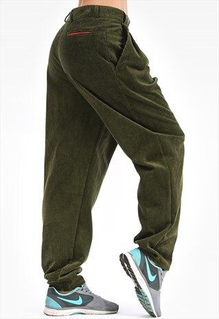 TAPERED MOM TROUSERS CORDUROY