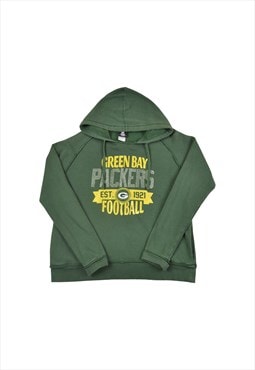 Vintage NFL Green Bay Packers Hoodie Sweatshirt Ladies Large
