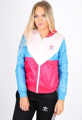 VINTAGE ADIDAS COLOR BLOCK SHELL JACKET