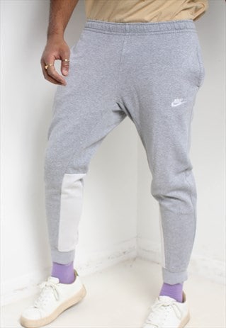Vintage Nike Sweat Pants Joggers Slim Leg Grey