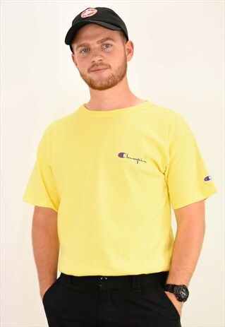 VIBRANT YELLOW CHAMPION T SHIRT