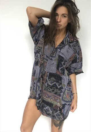 CHRISTIAN DIOR PATTERNED OVERSIZED RETRO FESTIVAL SHIRT