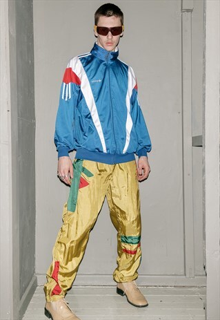 VINTAGE TRICOLOR SPORT JACKET / 1990S
