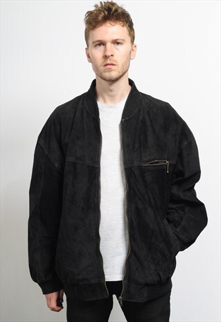 VINTAGE SUEDE BOMBER JACKET