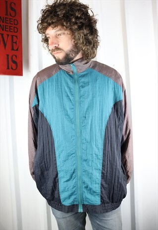 VINTAGE SHELL WIND-BREAKER FESTIVAL JACKET