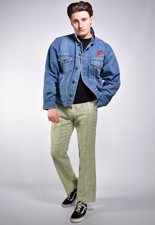 VINTAGE 1990S PLANET HOLLYWOOD EMBROIDERED DENIM JACKET