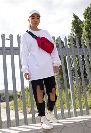 SALE - UTILITY RED BUM BAG