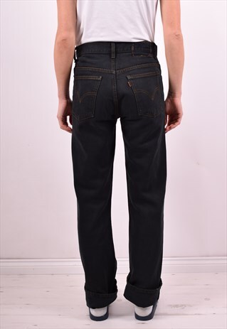 LEV'S WOMENS VINTAGE JEANS W28 L32 BLACK 90'S