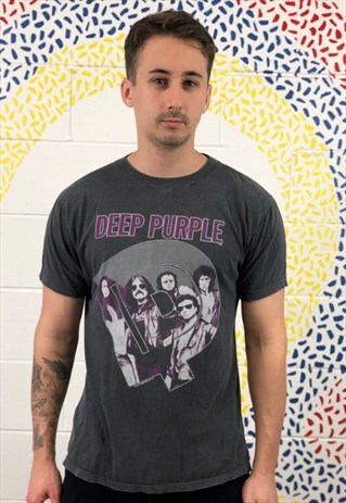 VINTAGE 80S DEEP PURPLE PERFECT STRANGER T SHIRT