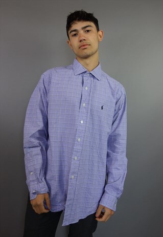 PURPLE RALPH LAUREN CHECK SHIRT