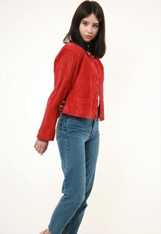 90S VINTAGE VTG RARE SUEDE JACKET BOMBER 273