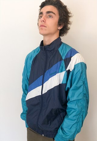 VINTAGE ADIDAS SPORT JACKET IN BLUE