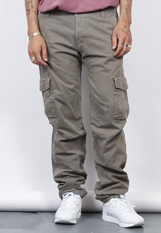VINTAGE 90'S CARHARTT KHAKI UTILITY CARGO PANTS