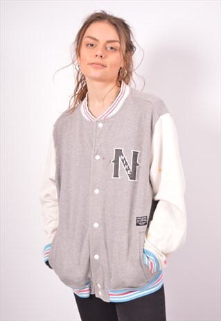 VINTAGE NIKE BOMBER JACKET GREY