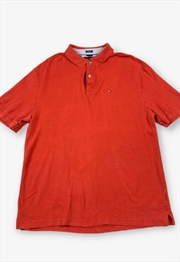 Vintage TOMMY HILFIGER Polo Shirt Red 2XL BV17956
