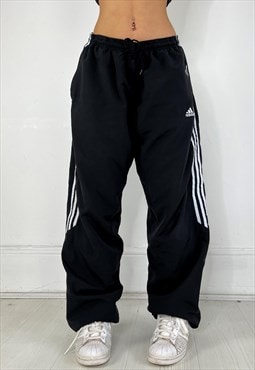 Vintage 90s Adidas Joggers Toggle Baggy Tracksuit Bottoms