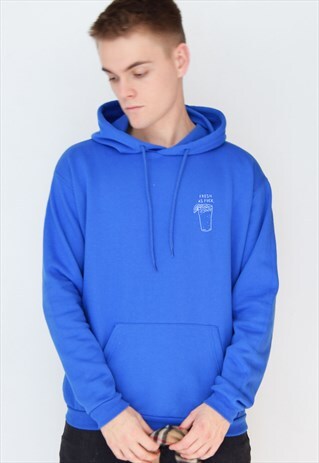 BLUE FRESH AS F-CK (WHITE) HOODIE
