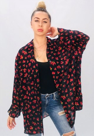 VINTAGE OVERSIZED PATTERN SHIRT