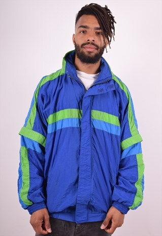 MENS VINTAGE JACKET XL BLUE 90S
