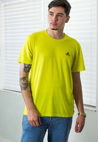 VINTAGE ADIDAS T-SHIRT LOGO 90S L 5.9