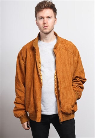 VINTAGE SUEDE BOMBER JACKET