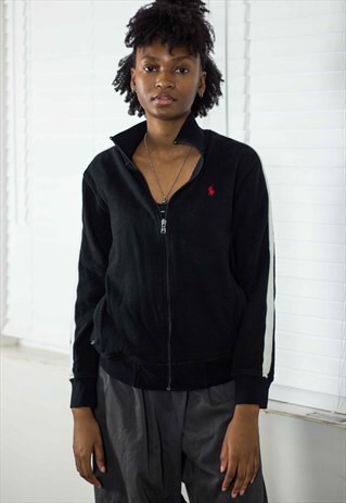VINTAGE POLO RALPH LAUREN TRACK JACKET LOGO 90S S 18