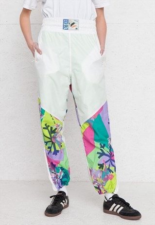 VINTAGE RETRO WHITE KAPPA SKIING BOTTOMS TROUSERS