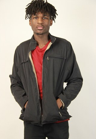 VINTAGE BARBOUR BLACK JACKET