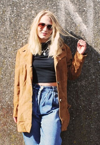 VINTAGE 70S TAN SUEDE JACKET