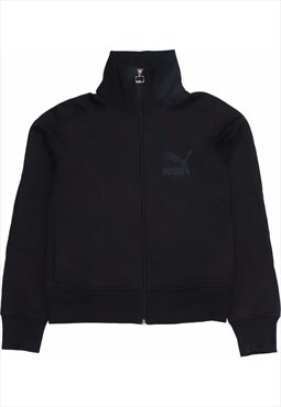 Puma 90's Spellout Zip Up Windbreaker Small Black