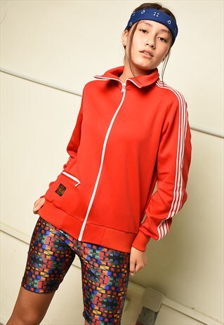 VINTAGE 70S RETRO SPORTS TRACKSUIT JACKET SWEATSHIRT