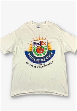 Vintage Champion FedEx Orange Bowl T-Shirt White XL BV20235