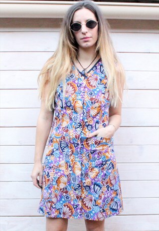 VINTAGE 60'S SUMMER COTTON DRESS