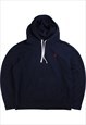 Vintage  Polo Ralph Lauren Hoodie Heavyweight Pullover Navy