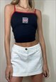 Vintage Y2K Calvin Klein Denim Mini Skirt Low Rise Grunge